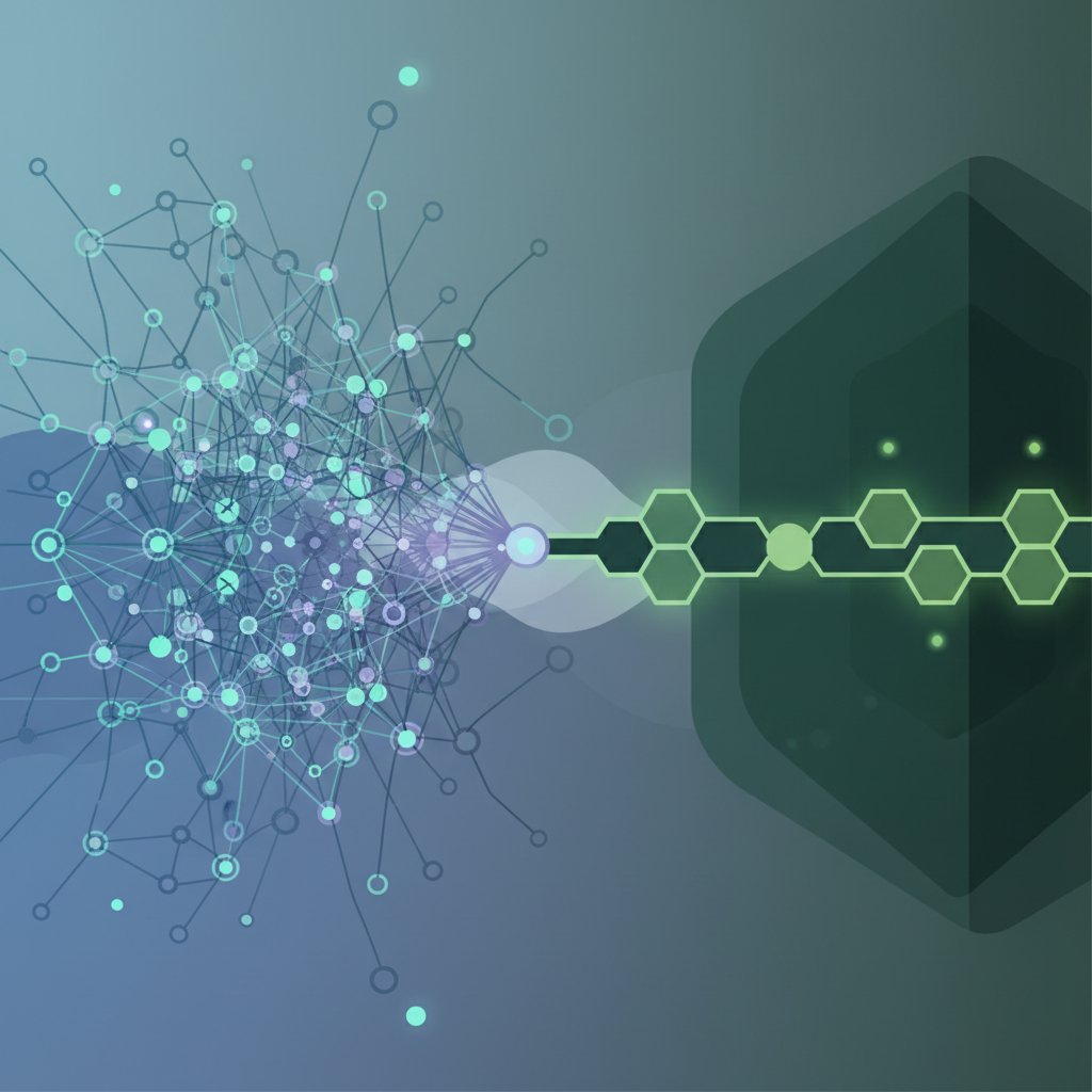 An abstract comparison of Telegram's branching network for communities versus Signal's single secure line for private chat.